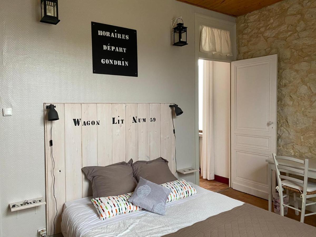 Bed and Breakfast La Gare Gondrin Exterior foto